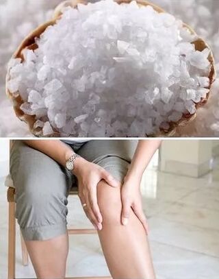 Salt in knee treatment