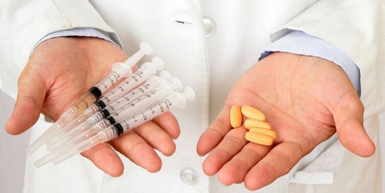 Drug treatment for severe back pain in the lower back
